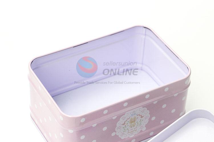 Hot Sale Tin Storage Box with Handle