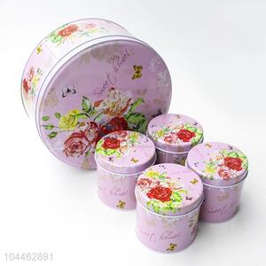 Latest Design Round Tin Boxes Set for Storage