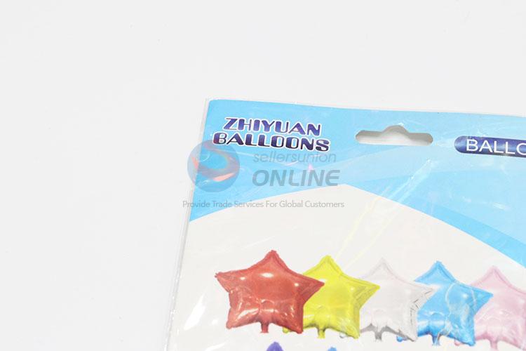 Colorful Star Shaped Air Balloons for Birthday Party Decorations