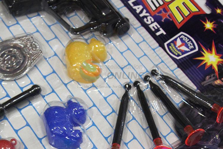 Low price simple police implements set toy