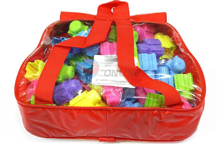 Best Selling 70 Pieces Plastic Building Blocks With Red Backpack