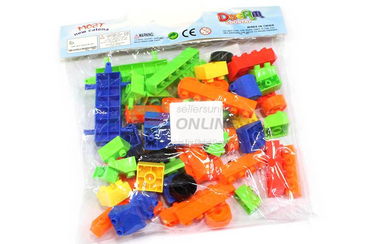 Best Quality 58 Pieces Plastic Building Block Funny DIY Toy