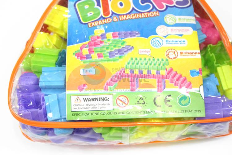 High Quality 60 Pieces Plastic Building Block Best Educational Toy