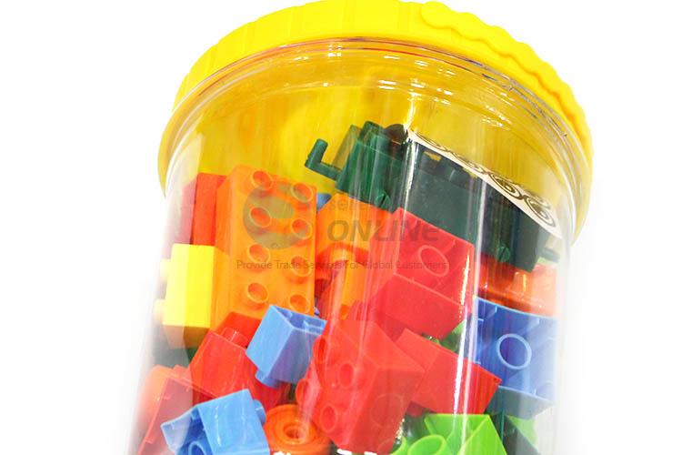 Newest Plastic Barrel Packing 52 Pieces Educational Building Block