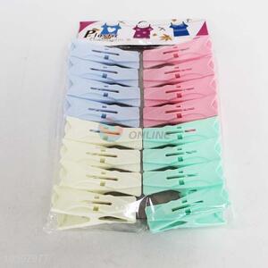 16Pcs Plastic Clothes Pegs for Home Laundry