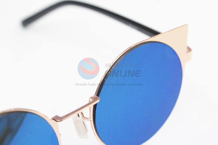 Factory polarized blue round sunglasses