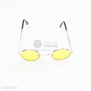 Factory supply children yellow round sunglasses
