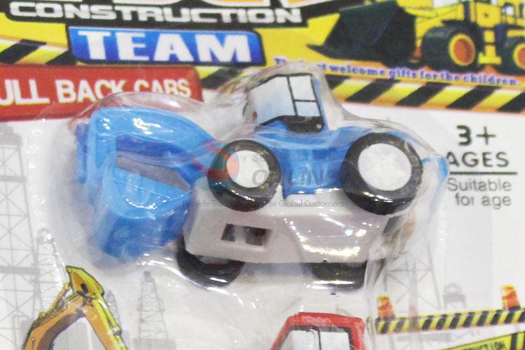 Latest Design Small Plastic Pull Back Excavator Toys