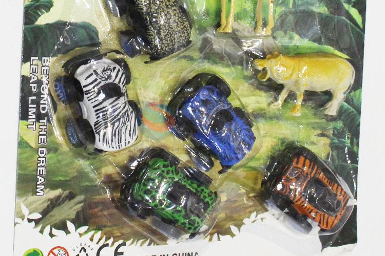 New Arrival Small Plastic Pull Back Car Toys and Animals
