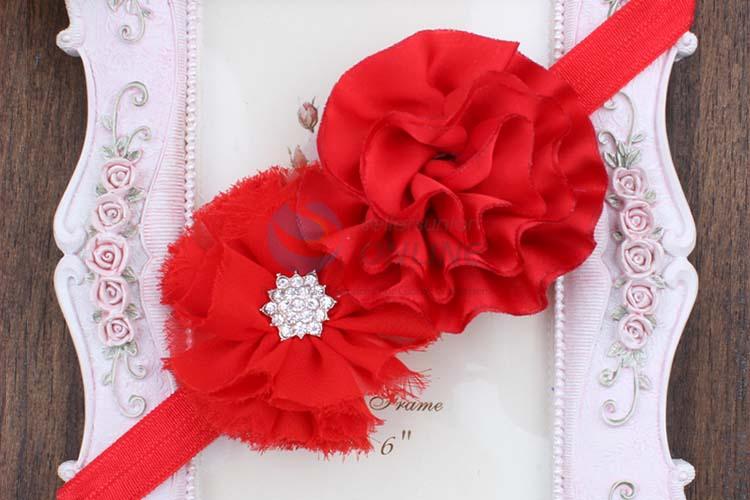 Oem Custom Baby Chiffon Flower Headband With Good Quality