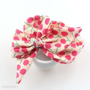 Factory Price Bowknot Flower Printing Hairband For Girl