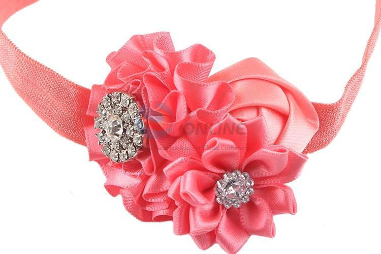 Baby Flower Rhinestone Hairband With Good Quality