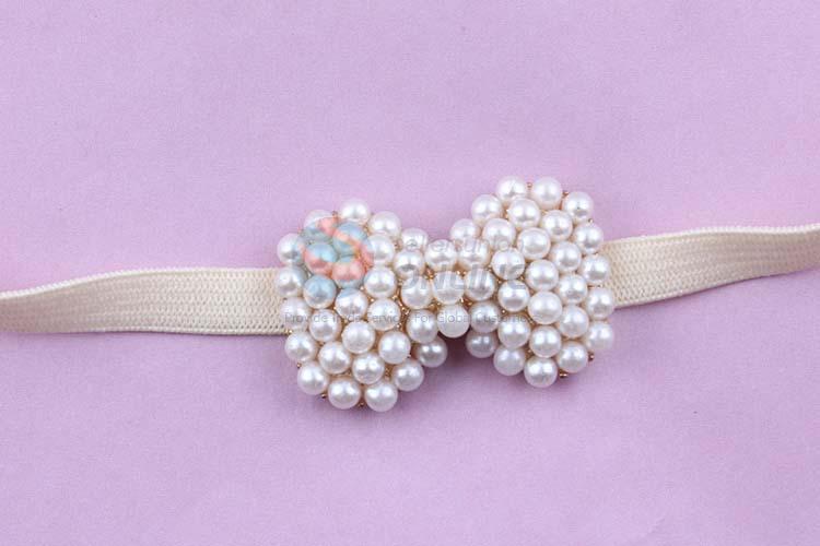 Customized New Fashion Pearl Bowknot Hair Ornaments