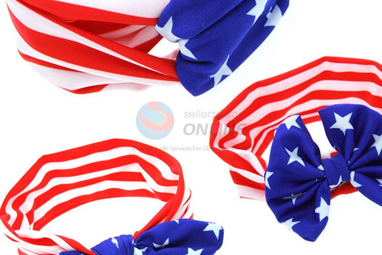 American Flag Elastic Headband