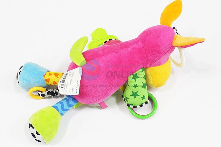Funny baby rattle stuffed animal plush toy