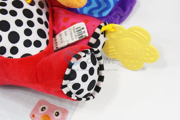 Hand bell baby rattle toys stuffed animal plush toy