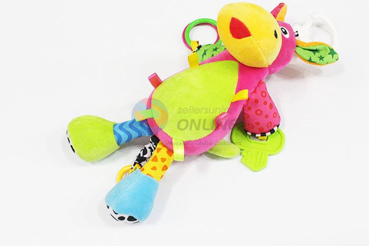 Funny baby rattle stuffed animal plush toy