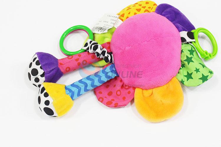 Plush baby rattle toy sunflower for kids