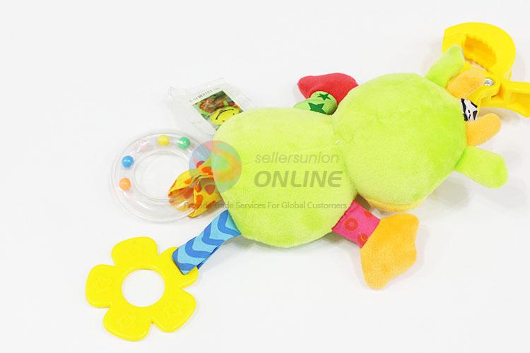 Lovely dog plush cow baby toys rattle for baby gifts