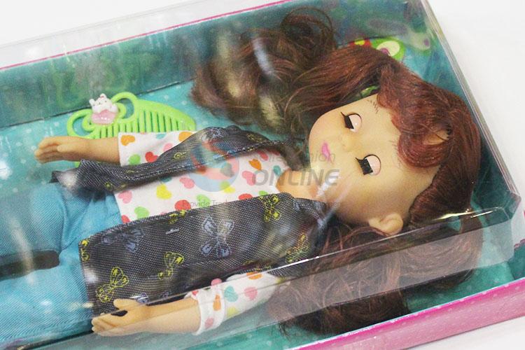 Latest Design  Eco-friendly Pre-School Toys Girl Doll Toy with Comb