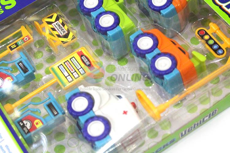 Custom DIY Toy Cartoon Compages Vehicle Set For Children
