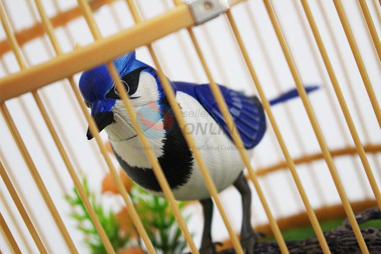 Factory Direct Children Voice Control Heartful Bird Toy with Birdcage