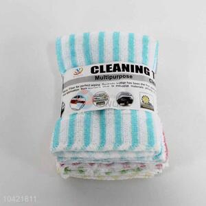 4PCS/Set Striped Cleaning Cloth for Kitchen