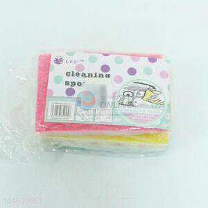 Promotional Nice 3pcs Printed Scouring Pad/Cleaning Cloth for Sale