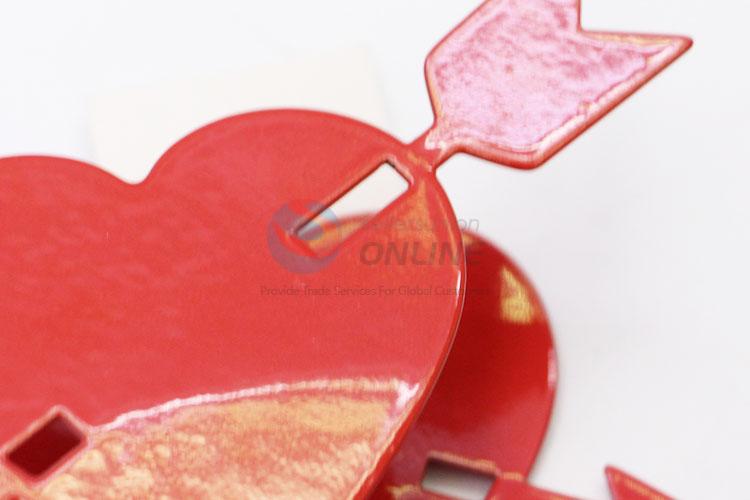 Simple Style Red Color Heart Shaped Napkin Holder