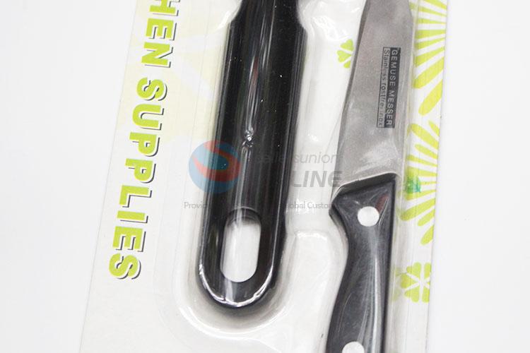 Exquisite Wholesale Black Color Kitchen Knives Set Metal Slicing Utility Pairing Peeling Knife