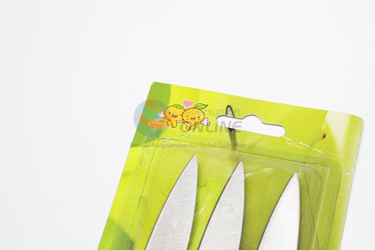 Portable Fashion Stainless Steel Kitchen Knives Colorful Handle