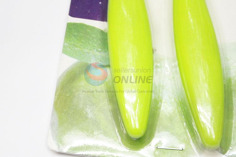 High Quality Green Color Knift And Peeling Knift Kitchen Tools Set