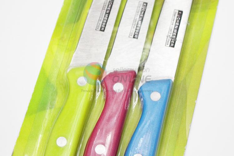 Portable Fashion Stainless Steel Kitchen Knives Colorful Handle