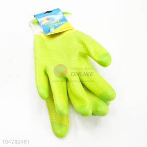 Green Color PVC Working Gloves Protective Gloves Safety Working Gloves