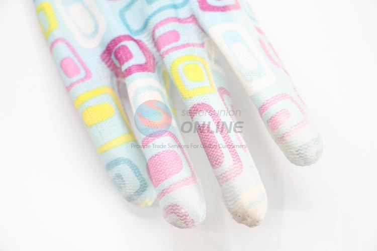 Cute Pattern PU Working Gloves Gardening Gloves Protective Gloves Safety Gloves