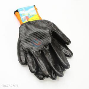 Bottom Prices Black Color Welding Nylon Work Gloves Labor Glove