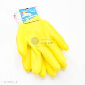 Yellow Color PVC Working Gloves Protective Gloves Safety Gloves