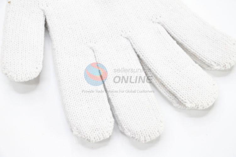 Wear-Resisting White Color Cotton Work Labor Gloves