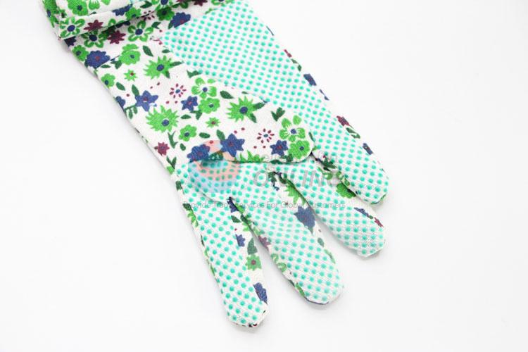 Flower Printed Cotton Labor Protection Cotton Line Work Gloves Safety Gloves