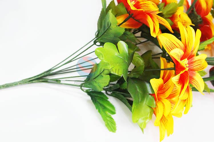 Low Price Yellow Color A Bunch of Artificial Flower Real Touch Fake Flower