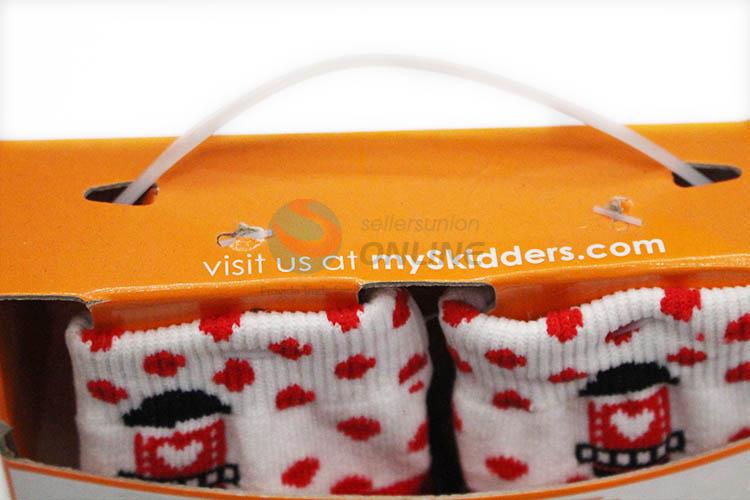 Factory Price Learning To Walk Cotton Baby Socks With Rubber Soles Infant Socks