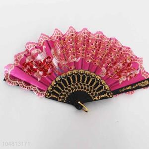 Popular Printed Manual Folding Hand Fan for Sale