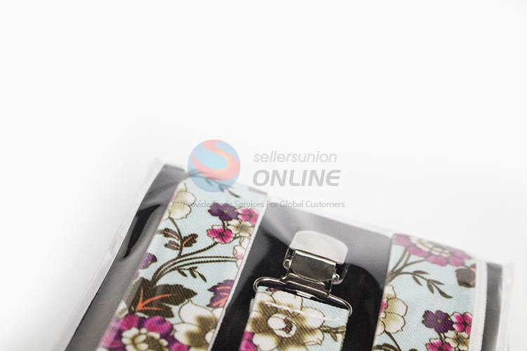 Fancy Design Flower Printing Adult Adjustable Suspenders Fashion Clothes Accessories