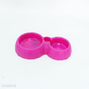 Wholesale rose red plastic pet bowl,31*17.5*5.5cm