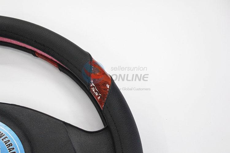 Unique Design Leather Soft Car Steering Wheel Cover