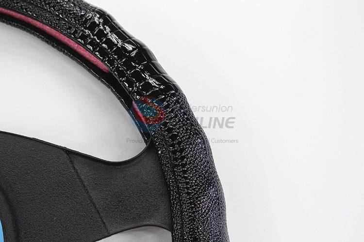 Utility and Durable Leather Hand Sewing Steering Wheel Cover Car