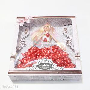 Popular Promotion Kids 11 Cun Wedding Dress Dolls Toys Set