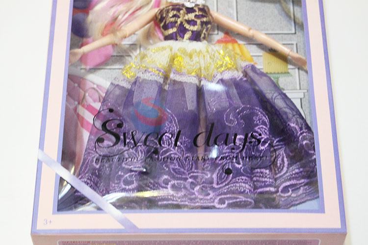 Children Favor Plastic 11 Cun Wedding Dress Dolls Toy for Promotion