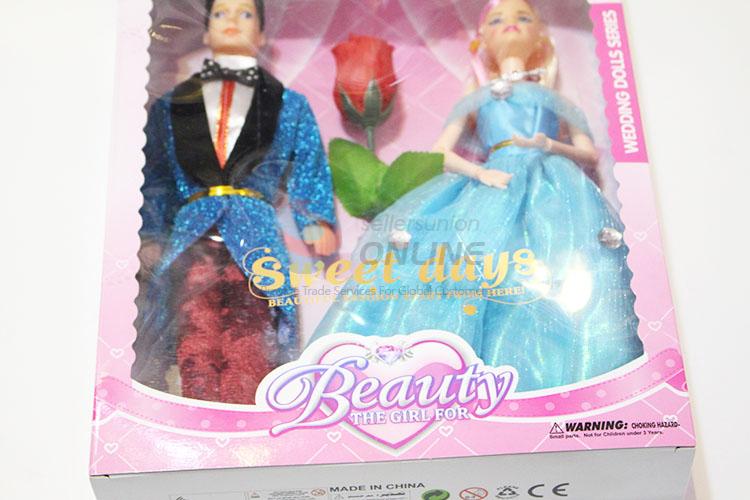 Factory supply kids 11 Cun Dolls Couples with Roses toy