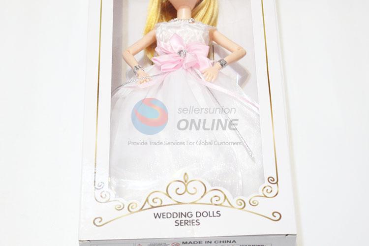 Wholesale New Plastic Cartoon Fashion Design 11 Cun Wedding Dress Dolls for Kids Toy